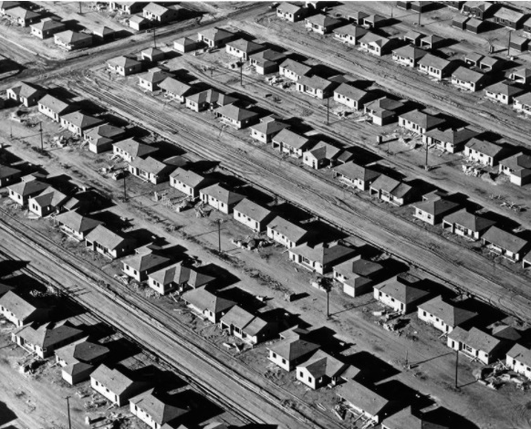 Mass Production of Housing, 1950, Lakewood, California