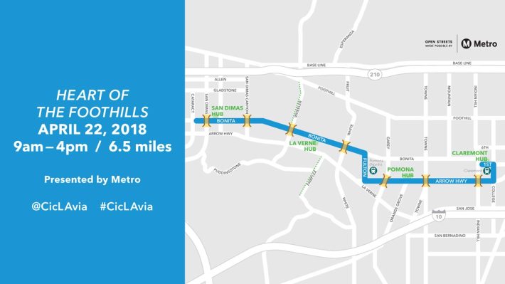Map for this Sunday's CicLAvia event