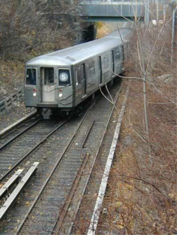 All subways, except in LA, run on the surface where ROW is available, just like this one in New York City.