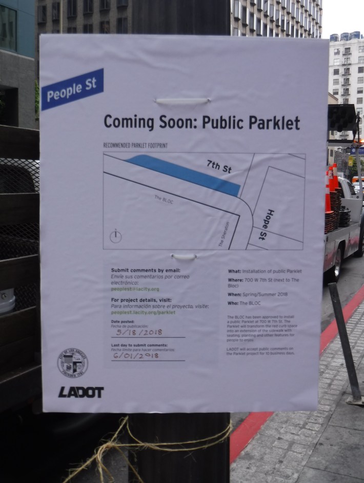 Notice that parklet is coming. Photo by Ryan Johnson