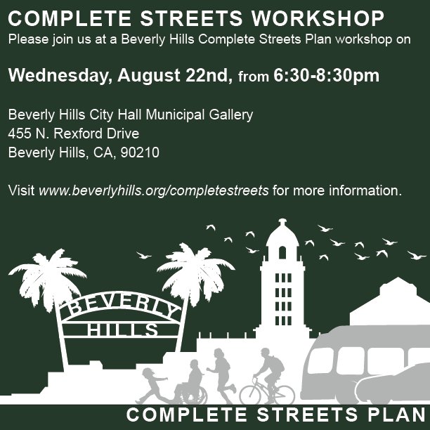 Beverly Hills complete streets worship this week