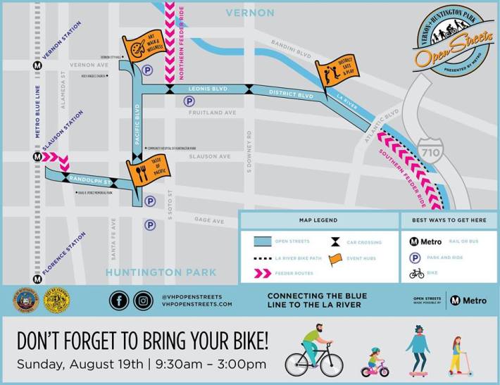 Vernon & Huntington Park open streets this Sunday