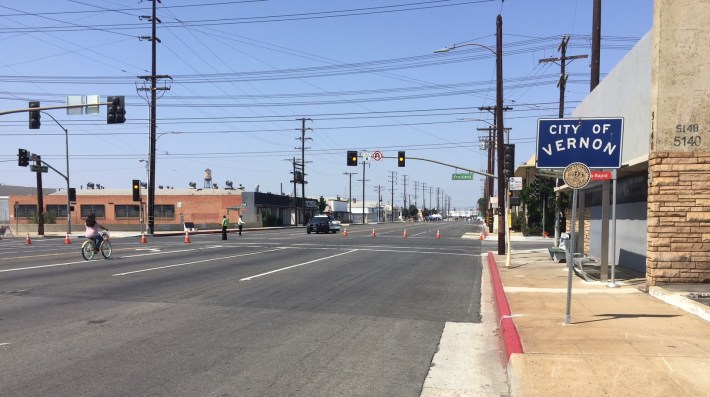 Vernon's open streets did not attract large crowds