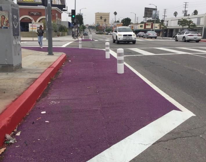 Another shot of the Pico/Hauser curb extension looking west