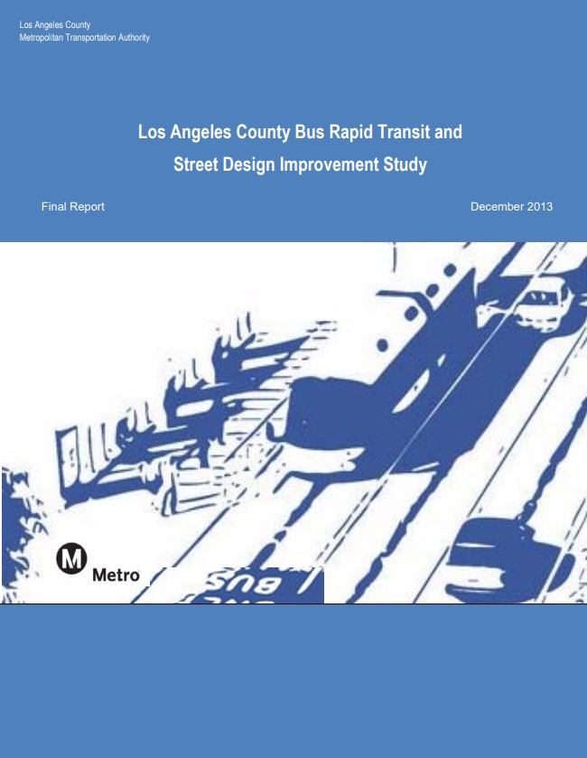 Cover of Metro's last BRT report