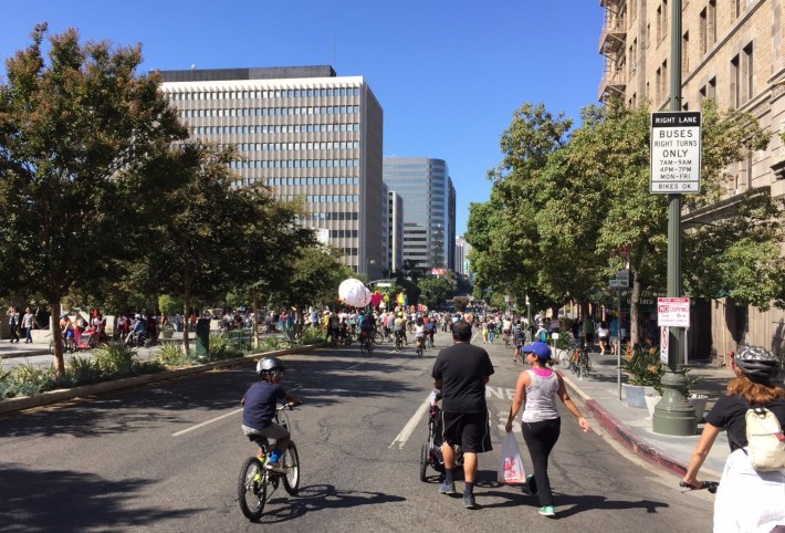 Yesterday's CicLAvia on Wilshire Boulevard