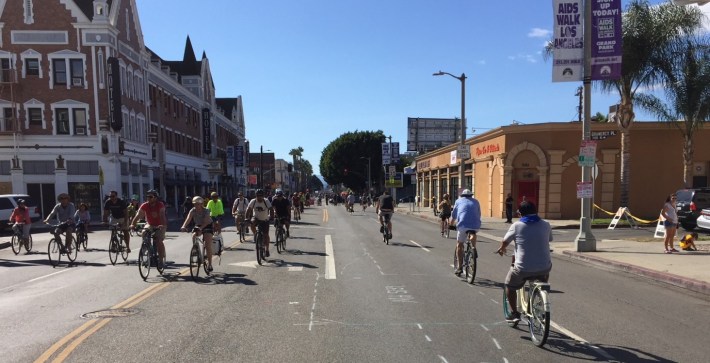 Open streets on Melrose Avenue for the first time