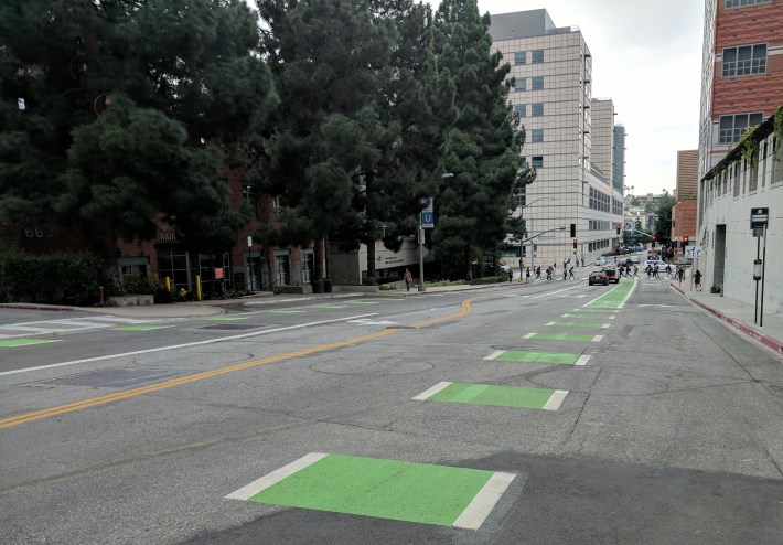 UCLA's Charles bike lane