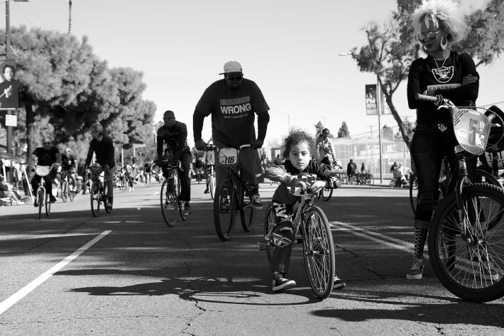 Lil Chris shows off his serious ride face. Sahra Sulaiman/Streetsblog L.A.