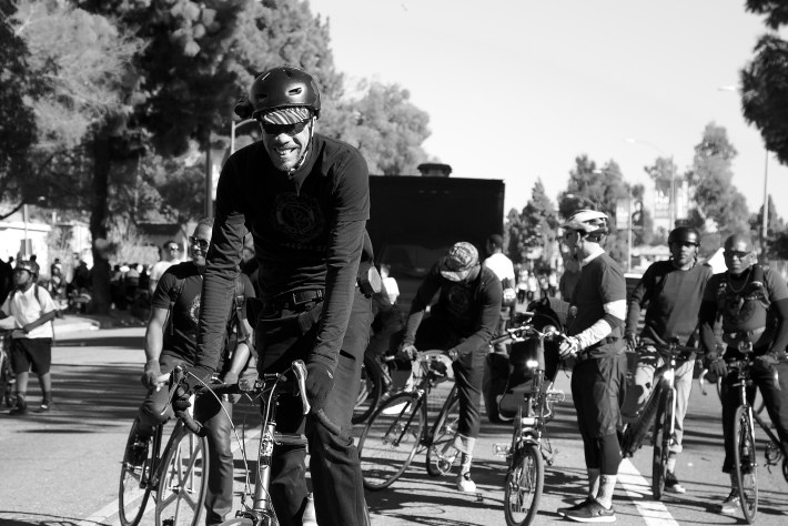 Tony Kee rides tall. Sahra Sulaiman/Streetsblog L.A.