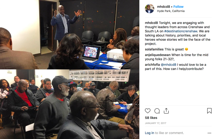 Thought leaders, including Ben Caldwell, James V. Burks, Ron Finley, Adam Ayala, Karen Mack, Larry Earl, and Alberto Retana, gather in early 2017. [Click image to visit original Instagram post]