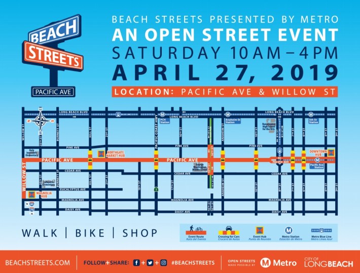 Beach Streets is this Saturday - map via Beach Streets