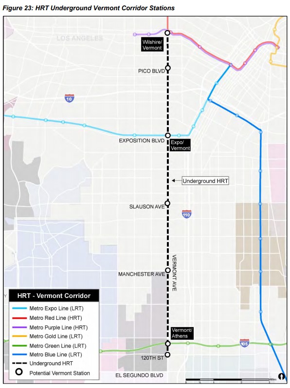 Metro Vermont corridor heavy rail concept map - via Metro feasibility study