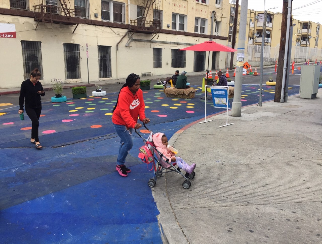 LADOT Hosts Traffic Safety Pop-Up Installations - Streetsblog Los Angeles