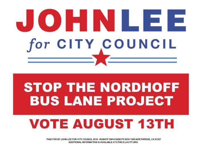 John Lee anti-bus lane promo