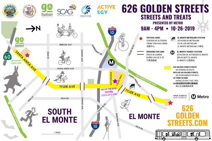 626 Golden Streets is this Saturday - map via Golden Streets