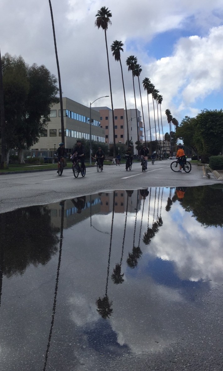 Photogenic puddles at yesterday's CicLAvia