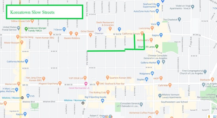 Koreatown Slow Streets opening this weekend
