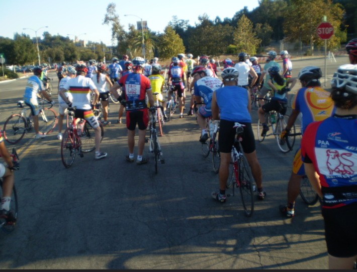 No peloton or group rides at this moment in time, but the Loop has been a popular place for people to exercise in groups or by themselves for years. Photo: Damien Newton/Flickr