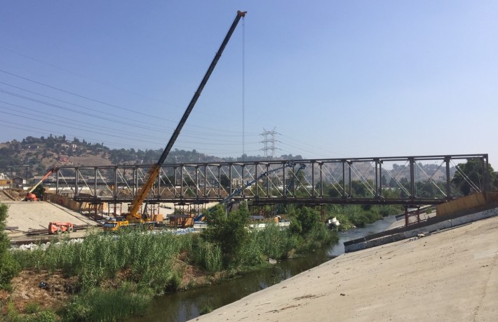 The Elysian Valley L.A. River Bridge is expected to be complete in 2021