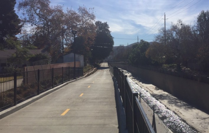 The Burbank Wash Bikeway is expected to open by February 1