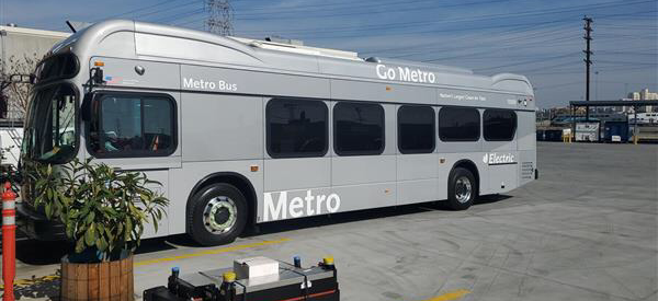 Metro took delivery of this bus - the first of xxx 40-foot BYD electric buses in January. Photo by Metro