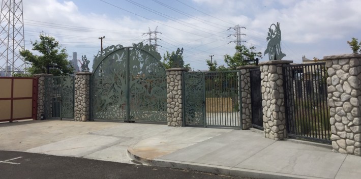 Gates to the Jesse Street Air Treatment Facility