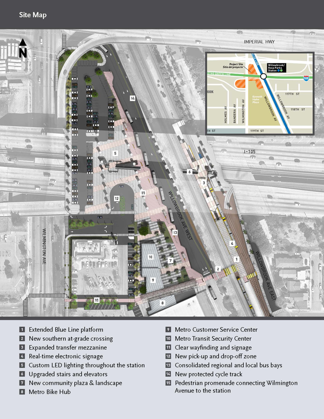 Metro Rosa Park Station project map - via Metro project page