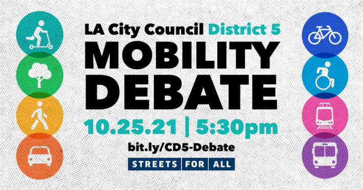 Tonight, Streets for All will host its CD5 candidate forum