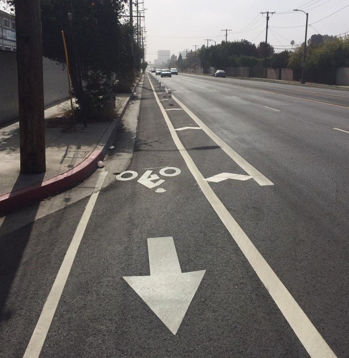 Airport Boulevard protected bike lanes