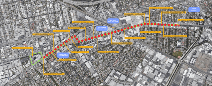 Map of MOVE Culver City phase 1 improvements - via project website
