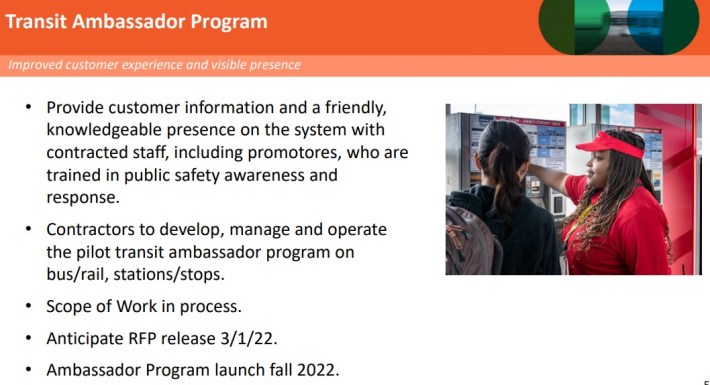 Metro Transit Ambassador Program - slide from Metro presentation