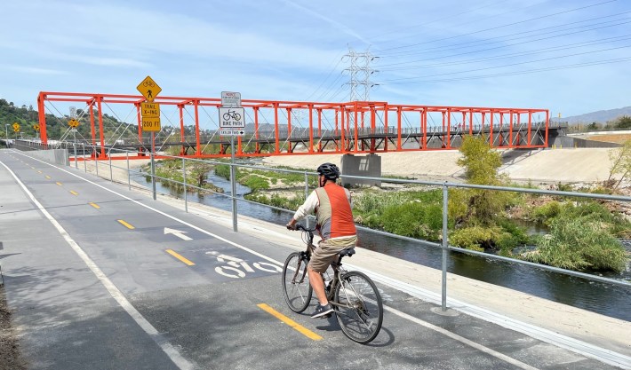 New Taylor Yard bike/walk bridge over the L.A. River in Elysian Valley