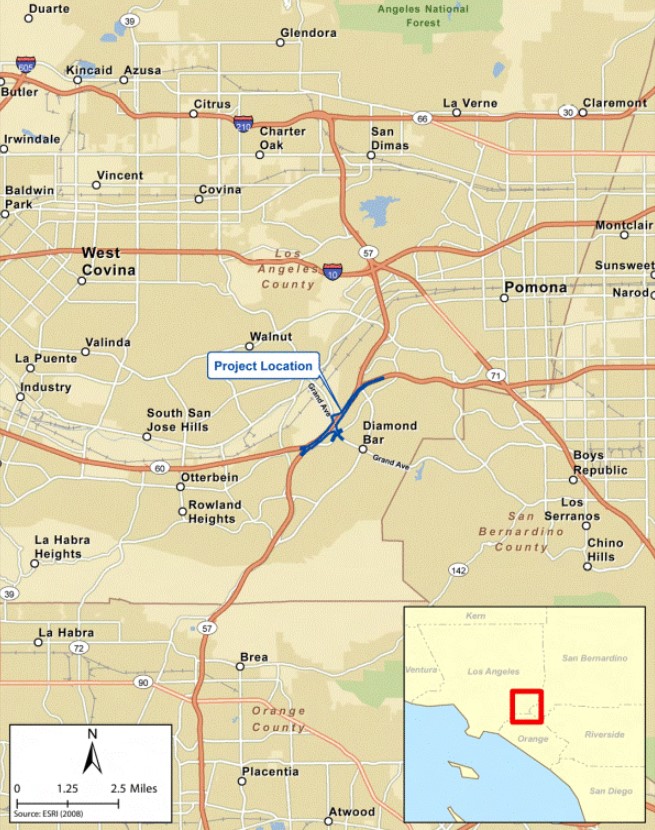 57/60 project location map - via FHWA
