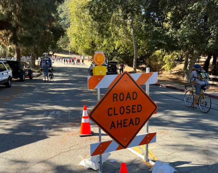 Temporary closure to cars in effect on Griffith Park Drive