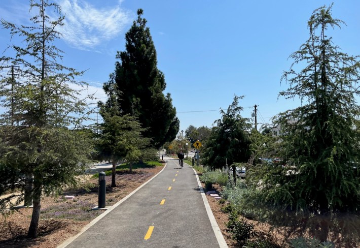 Culver City's Culver Boulevard bike path