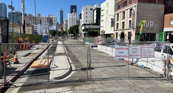 7th Street construction continues westward into downtown L.A.