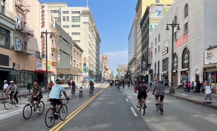 Last weekend's CicLAvia on Broadway through Downtown L.A.