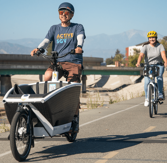 GoSGV electric bicycles are available for rent today. Photo via ActiveSGV