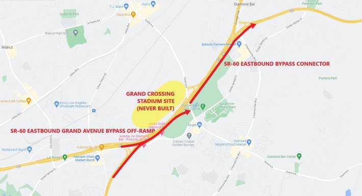 57/60 project Grand Avenue flyover onramp and offramp