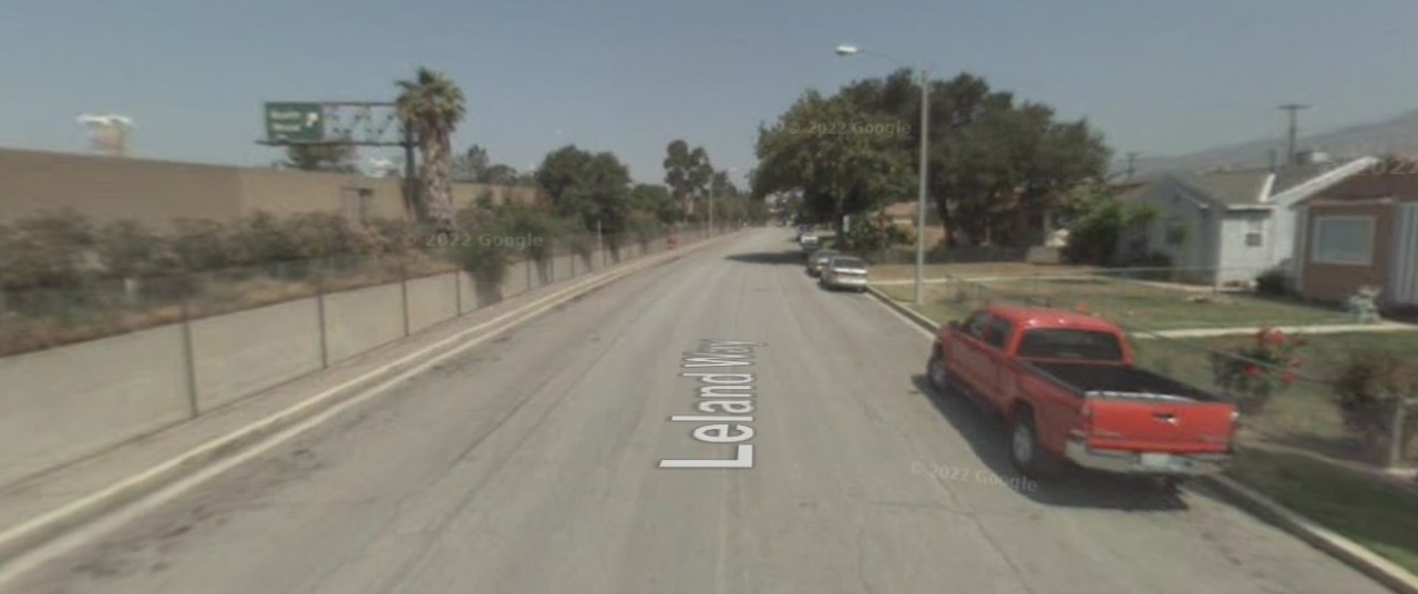 Leland Way in 2008, via Google Street View