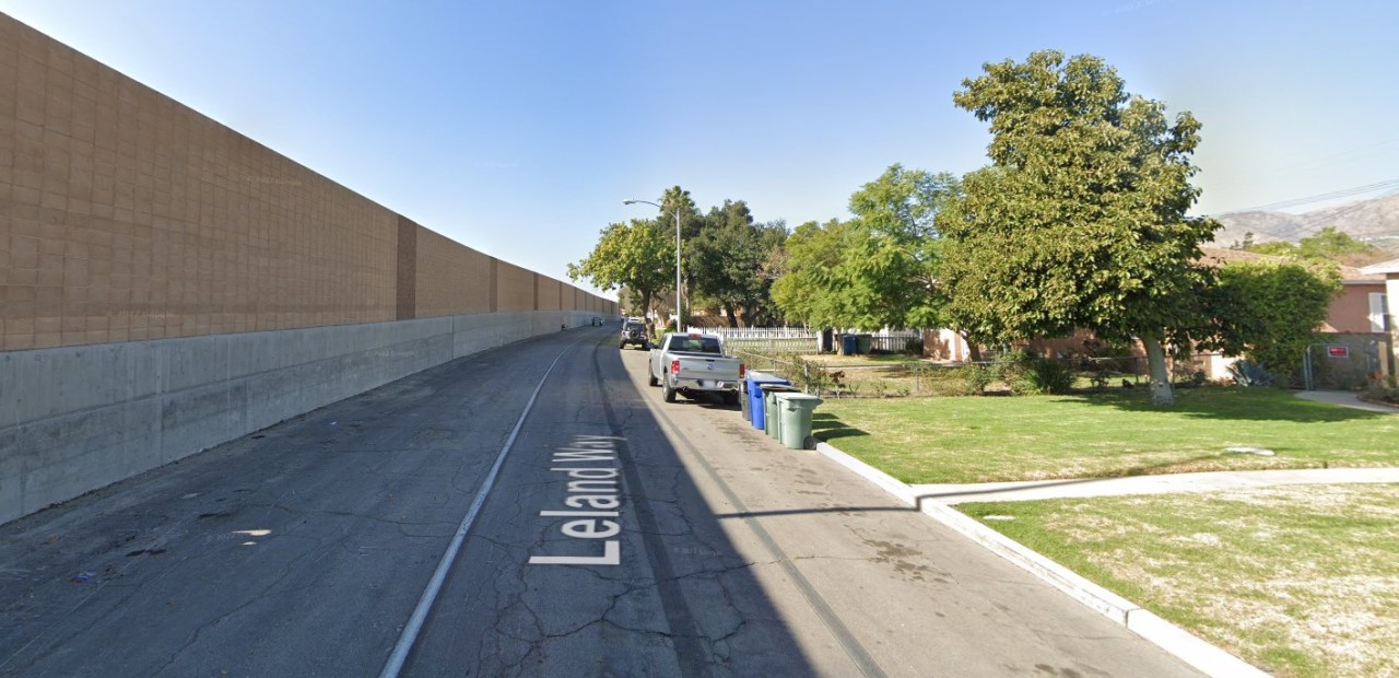 Burbank's Leland Way in 2018, via Google Street View