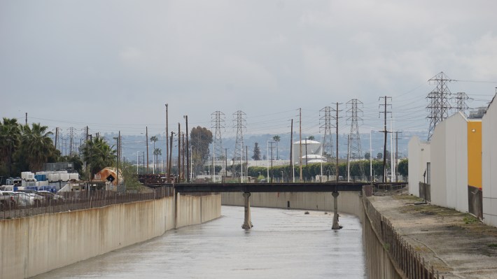 Eastward view of the San Jose Creek at Stimson Avenue in City of Industry. Credit: Chris Greenspon/SBLA