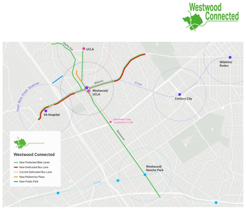 Map of Westwood Connected campaign demands - via SFA campaign webpage