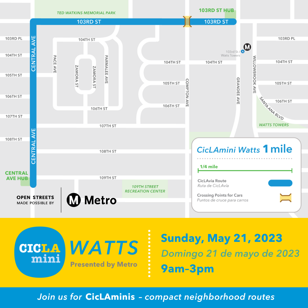 CicLAvia's first CicLAmini takes place in Watts this Sunday