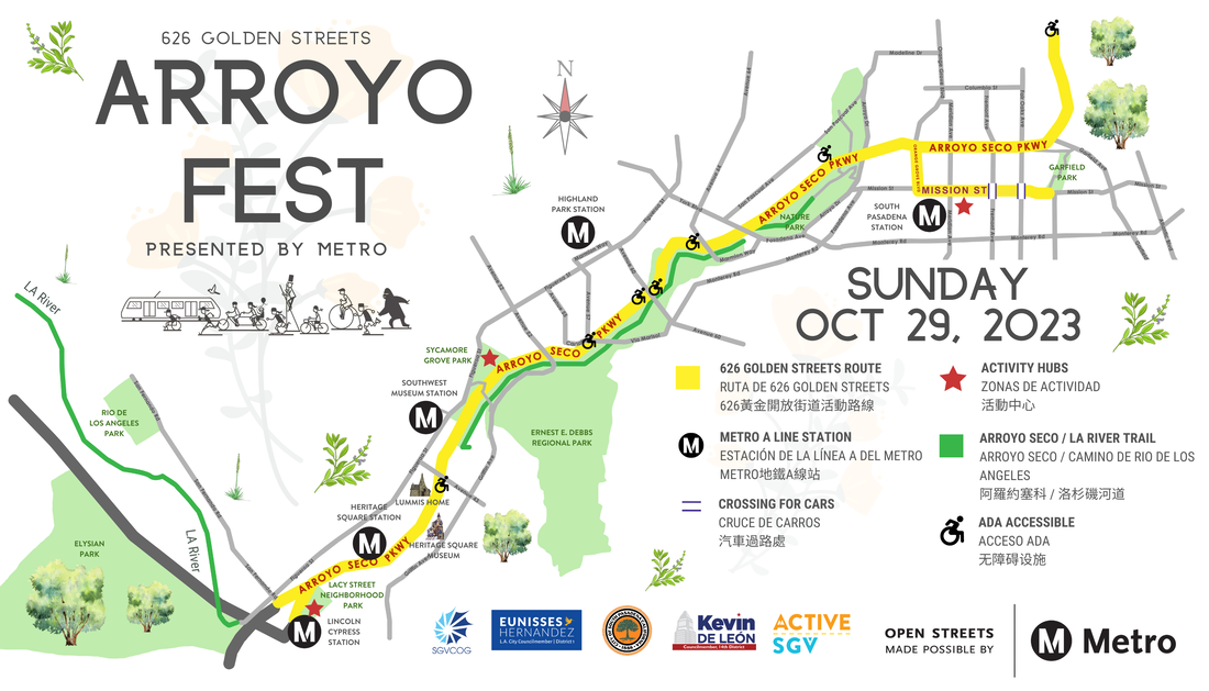 ArroyoFest Bike, Walk, and Discover the 110 Freeway Metro Updates