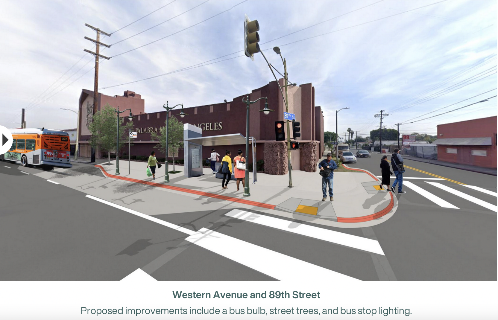 街道服务部门要求CD8利益相关者在12月27日之前就Western Ave的灯杆问题发表意见 - Streetsblog Los Angeles